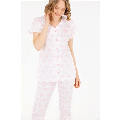 Kadın Pembe Pijama Takımı