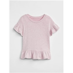 Ruffle Short Sleeve T-Shirt