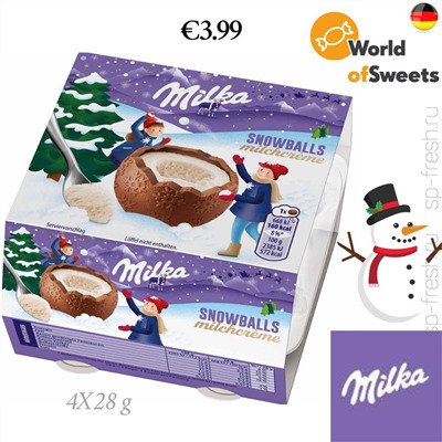 Milka Snowballs Milchcrème 4x28g