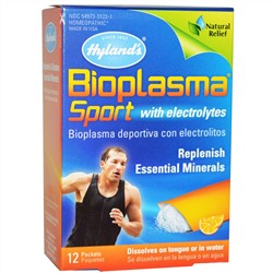 Hyland's, Биоплазма Спорт с электролитами, со вкусом цитрусовых, 12 пакетов