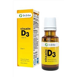 Dr Erba Vitamin D3 1000 Iu Damla 20 Ml Vitamin D3 1000 IU Damla 20 ml