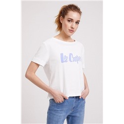 Lee Cooper Kadın Londons O Yaka T-Shirt Beyaz 202 LCF 242026