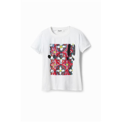 Camiseta arty floral