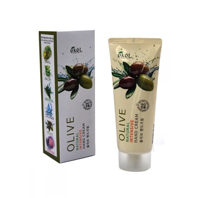 [EKEL] Крем для рук интенсивный ОЛИВА Olive Natural Intensive Hand Cream, 100 мл