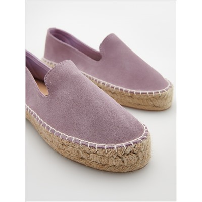 Espadrilles aus Leder