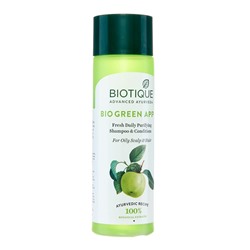BIOTIQUE Bio green apple shampoo &amp; conditioner Шампунь-кондиционер био зеленое яблоко 120мл