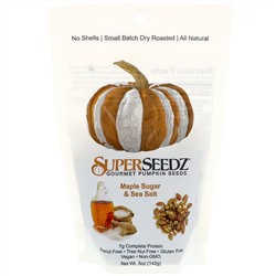 SuperSeedz, Gourmet Pumpkin Seeds, Maple Sugar & Sea Salt, 5 oz (142 g)