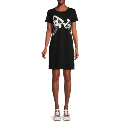 KARL LAGERFELD PARIS Choupette Logo T Shirt Dress