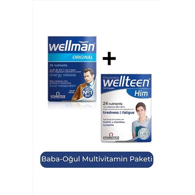 Wellman + Wellteen Him Baba-Oğul Multivitamin PKTWLMN+WLTEENHM