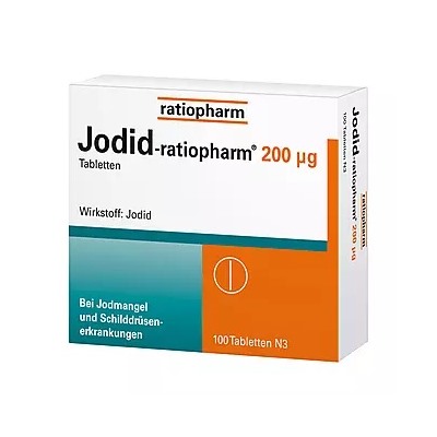 Jodid-ratiopharm 200 µg Tabletten, 100 St