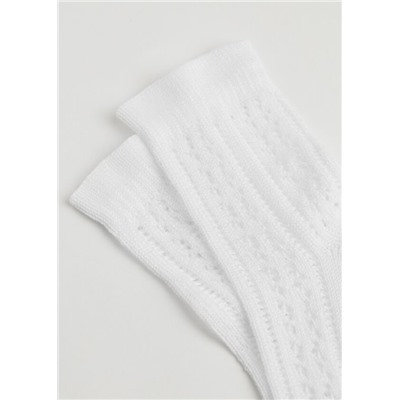 Kurze Socken mit Lochmuster für Mädchen