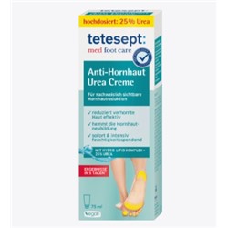 Fuß- Creme Anti Hornhaut mit 25% Urea, 75 ml