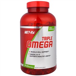 MET-Rx, Triple Omega, 240 Мягких Желатиновых Капсул