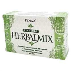 AASHA HERBALS HerbalMix soap with coconut oil Мыло травы с кокосовым маслом 75г
