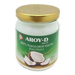 AROY-D Cold pressed coconut oil Масло кокосовое 100% холодного отжима 180мл