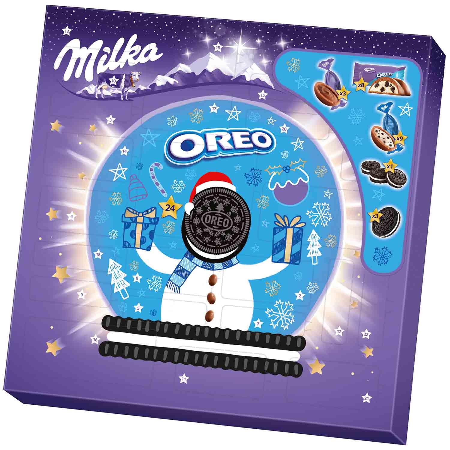 Календарь милка. Advent календарь Milka. Адвент календарь Milka Oreo. Адвент календарь Милка Орео. Орео ШОК. Сюрприз адвент календарь 286гр.