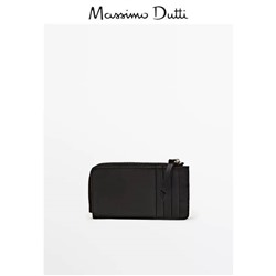 Новинка Massimo Dutt*i 2023, женские аксессуары, кошелек из мягкой черной кожи Napa 04650601800  Оригинал