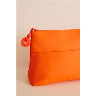 Neceser rectangular rubber naranja