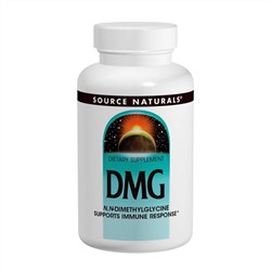 Source Naturals, Диметилглицин (DMG), 100 мг, 60 таблеток
