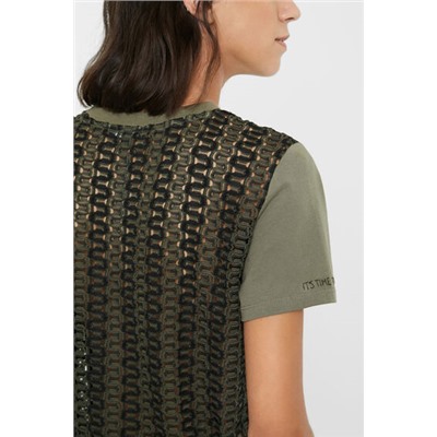 Camiseta espalda crochet