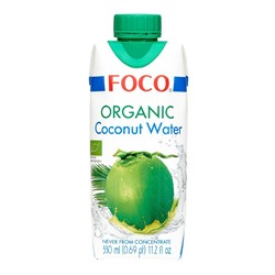 FOCO Organic Coconut water Вода кокосовая 330мл