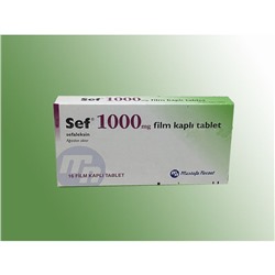 SEF 1 gr 20 film tablet (Цефалексин (Cefalexin))