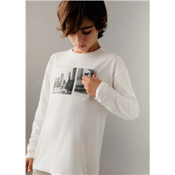 Camiseta manga larga lenticular -  Niño | MANGO OUTLET España