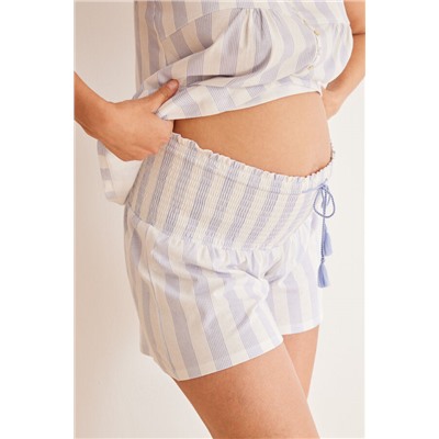Pijama corto 'maternity' rayas