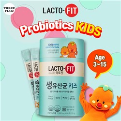 Пробиотик для детей с Витамином D Lacto-Fit Probiotic Kids + Vitamin D 2гр * 60 пакетиков