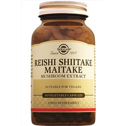 Solgar Reishi Shiitake Maitake Mushroom Extract 50 Kapsül 869969549651200