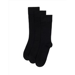 Siyah 3'lü Set Çorap