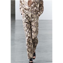 ZW COLLECTION ANIMAL PRINT TROUSERS
