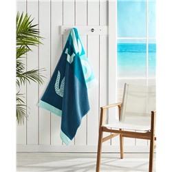 Ombre Blocks Logo Cotton Beach Towel