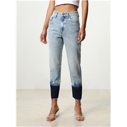 DIP-DYE MOM JEANS