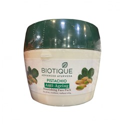 BIOTIQUE Bio pistachio face pack Питательная и восстанавливающая маска для лица с ядрами фисташки 175г