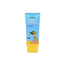 Consly Daily Protection Collagen Sun Cream SPF 50/PA+++ Солнцезащитный крем с морским коллагеном SPF 50+/PA+++ для нормальной и сухой кожи 50мл