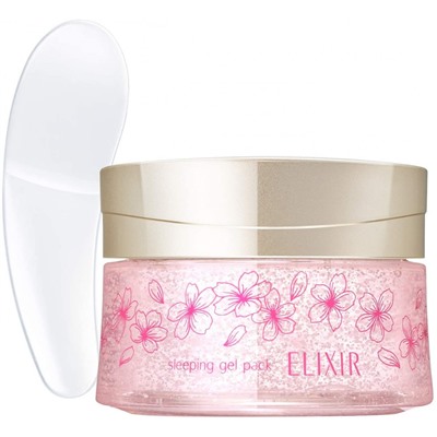 Shiseido Elixir Superieur Sleeping Gel Pack Sakura ночная гель-маска с ароматом сакуры для лица и шеи 105г