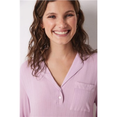 Camisón midi soft touch rosa