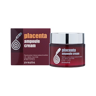ZENZIA Placenta Ampoule Cream Плацентарный крем для лица 70мл