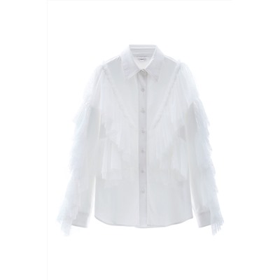 Camisa avolantada Blanco