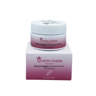 [QUEENCHARM] Крем для лица повышающий эластичность КОЛЛАГЕН 10% Royal Collagen Premium Cream, 30 мл