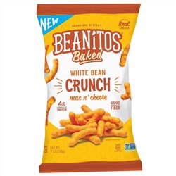 Beanitos, Хрустящие палочки из белой фасоли White Bean Crunch, Mac n' Cheese, 7 oz (198 г)