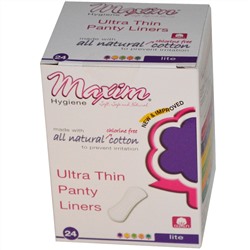 Maxim Hygiene Products, Ультра тонкие легкие ежедневные прокладки, 24 шт