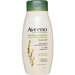 Aveeno, Active Naturals, Увлажняющий гель для душа для ежедневного применения, 18 жидких унций (532 мл)