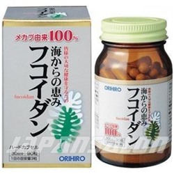 Orihiro FUCOIDAN ОРИХИРО Фукоидан натуральный 300 мг 90 таблеток на 30 дней