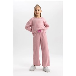 Defacto Kız Çocuk Pelüş Uzun Kollu Pijama Takımı A9859A823WN