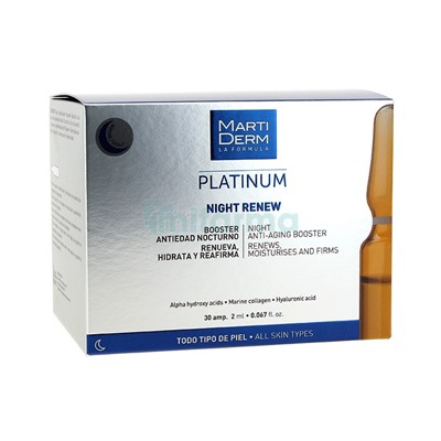 Night Renew Platinum Martiderm 30 Ampollas