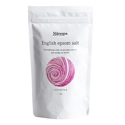 Соль для ванны "English epsom salt" с натуральным эфирным маслом вербены и мандарина