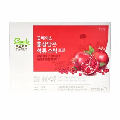 Женьшень и гранат, набор 30 стиков Cheong Kwan Jang Good Base Korean Red Ginseng with Pomegranate