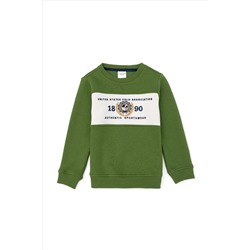 Erkek Çocuk Yeşil Sweatshirt